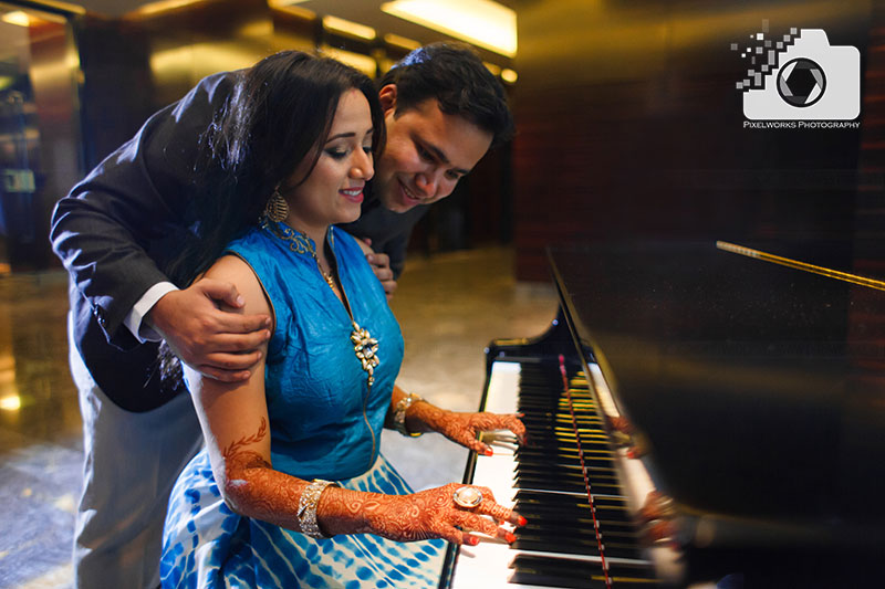 Pre wedding shoot, piano