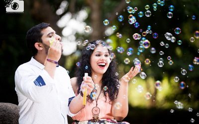 Pre wedding shoot ideas bubbles