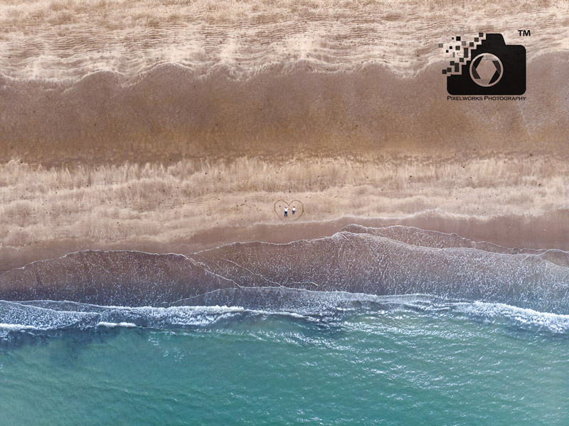 drone shoot beach