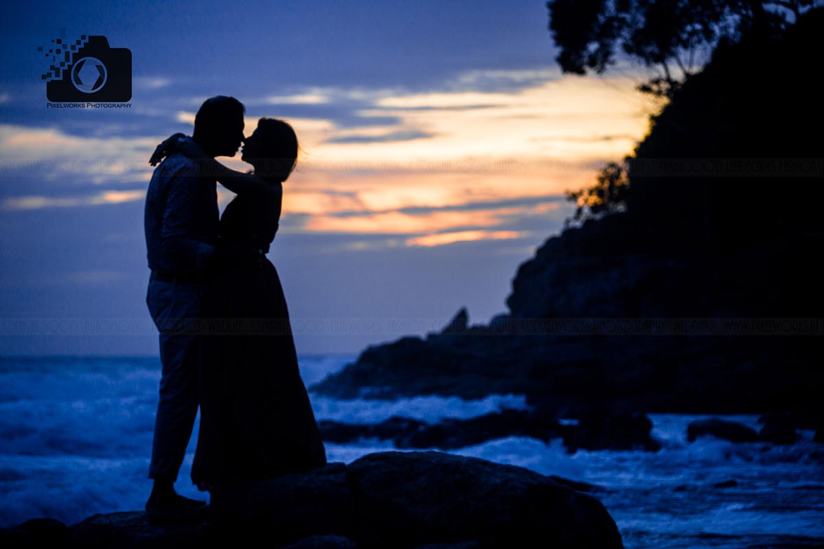 Overseas pre wedding shoot Sunset