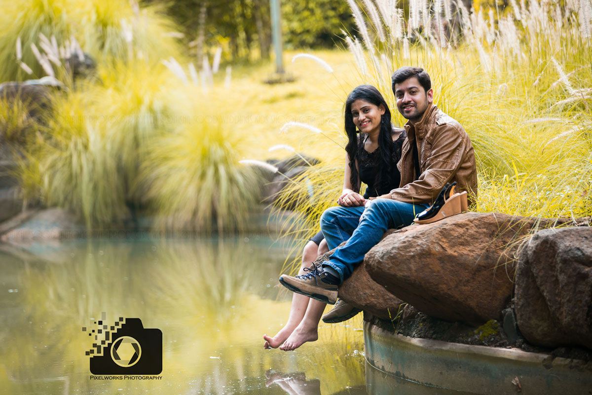 pre wedding shoot at okayama garden lake