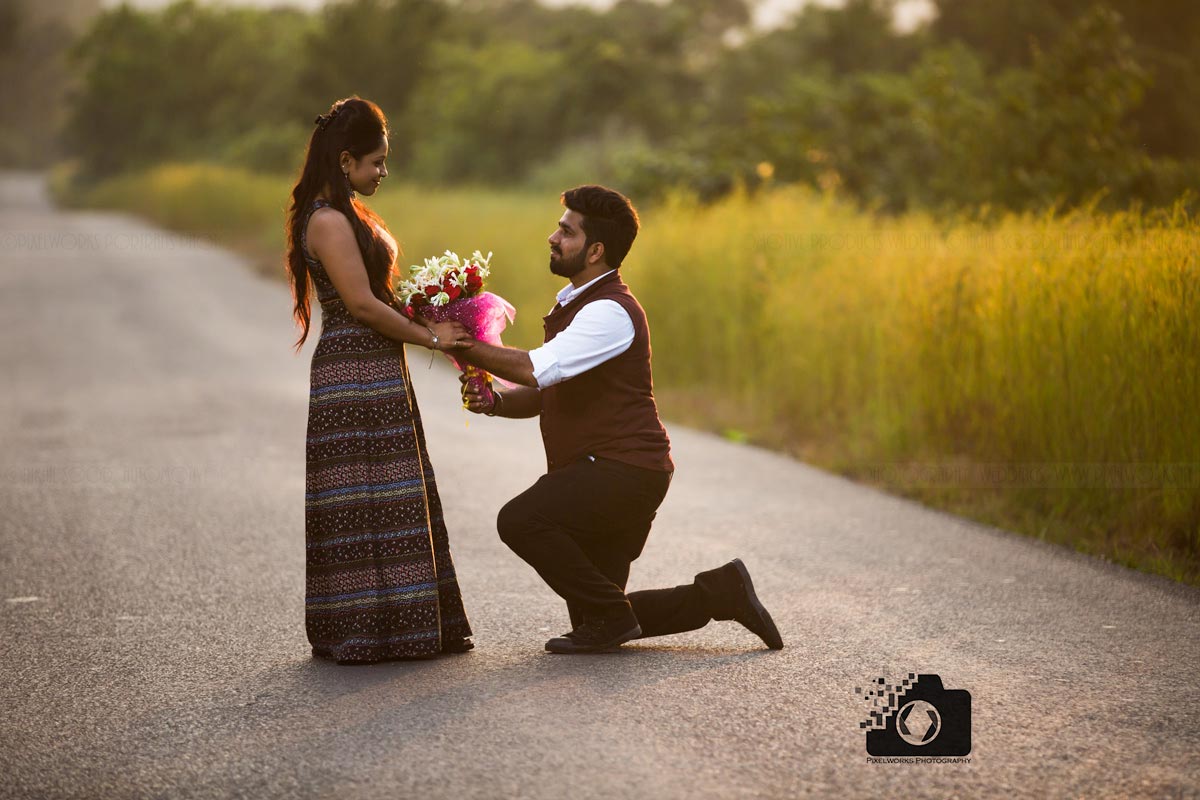 Indian pre wedding shoot the proposal