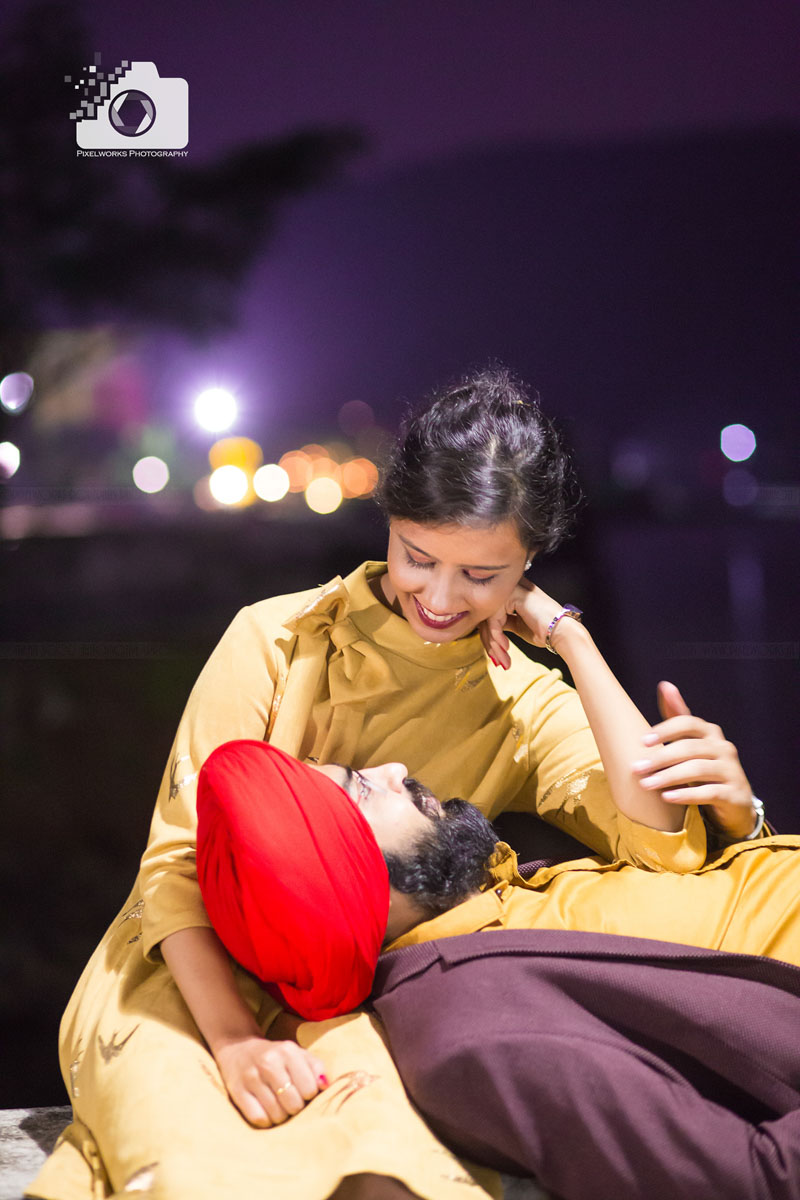 Punjabi pre wedding shoot romance