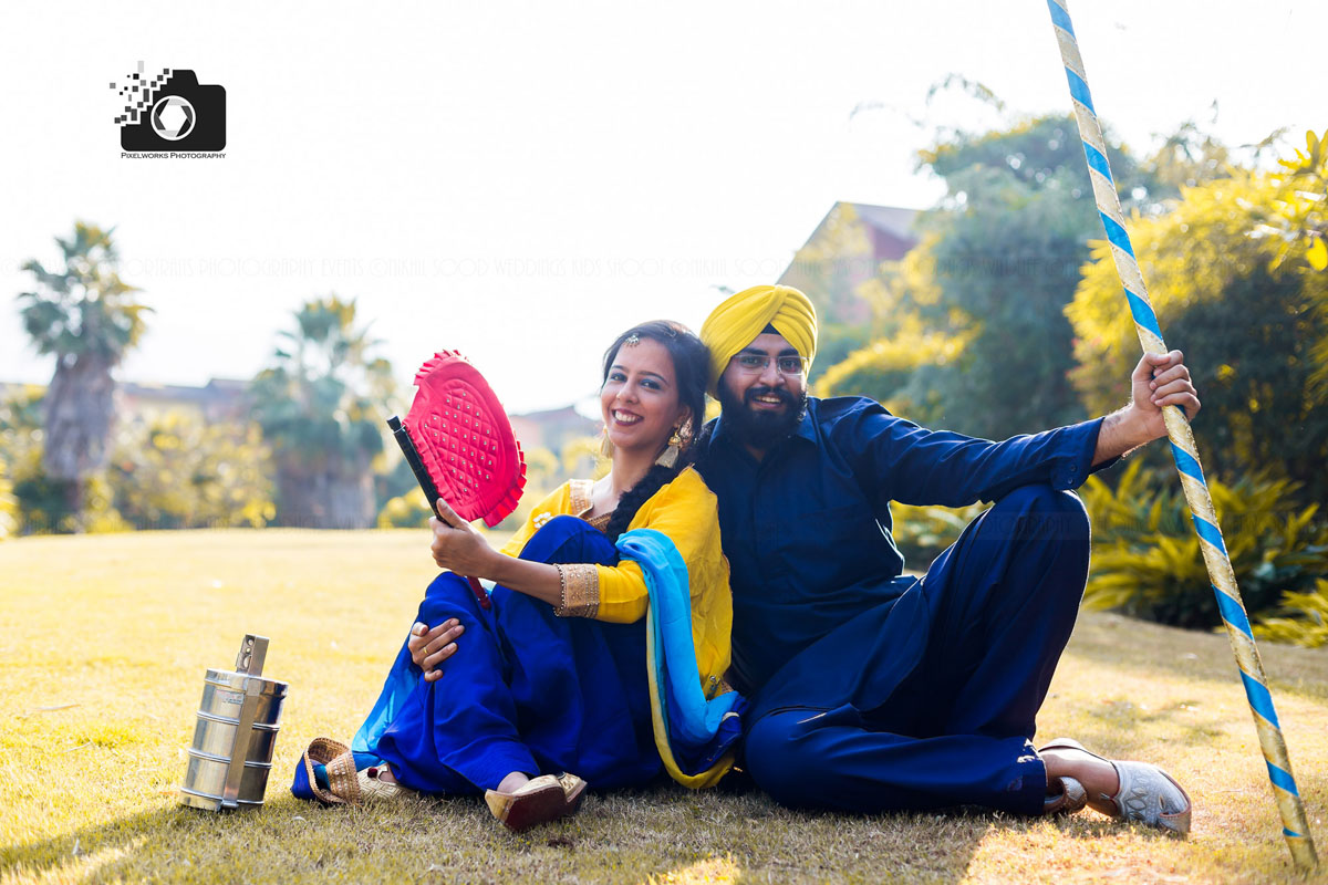 Punjabi pre wedding shoot fan