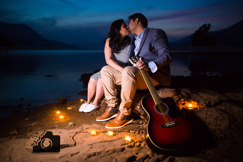 pre wedding shoot trends 2018 candle romance