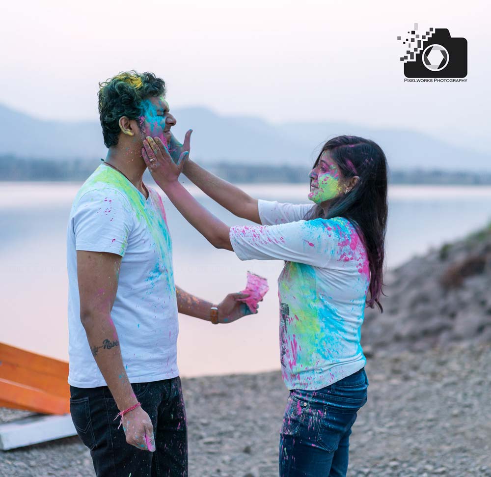 Holi Photoshoot colorful