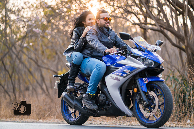 A bike photo shoot ride