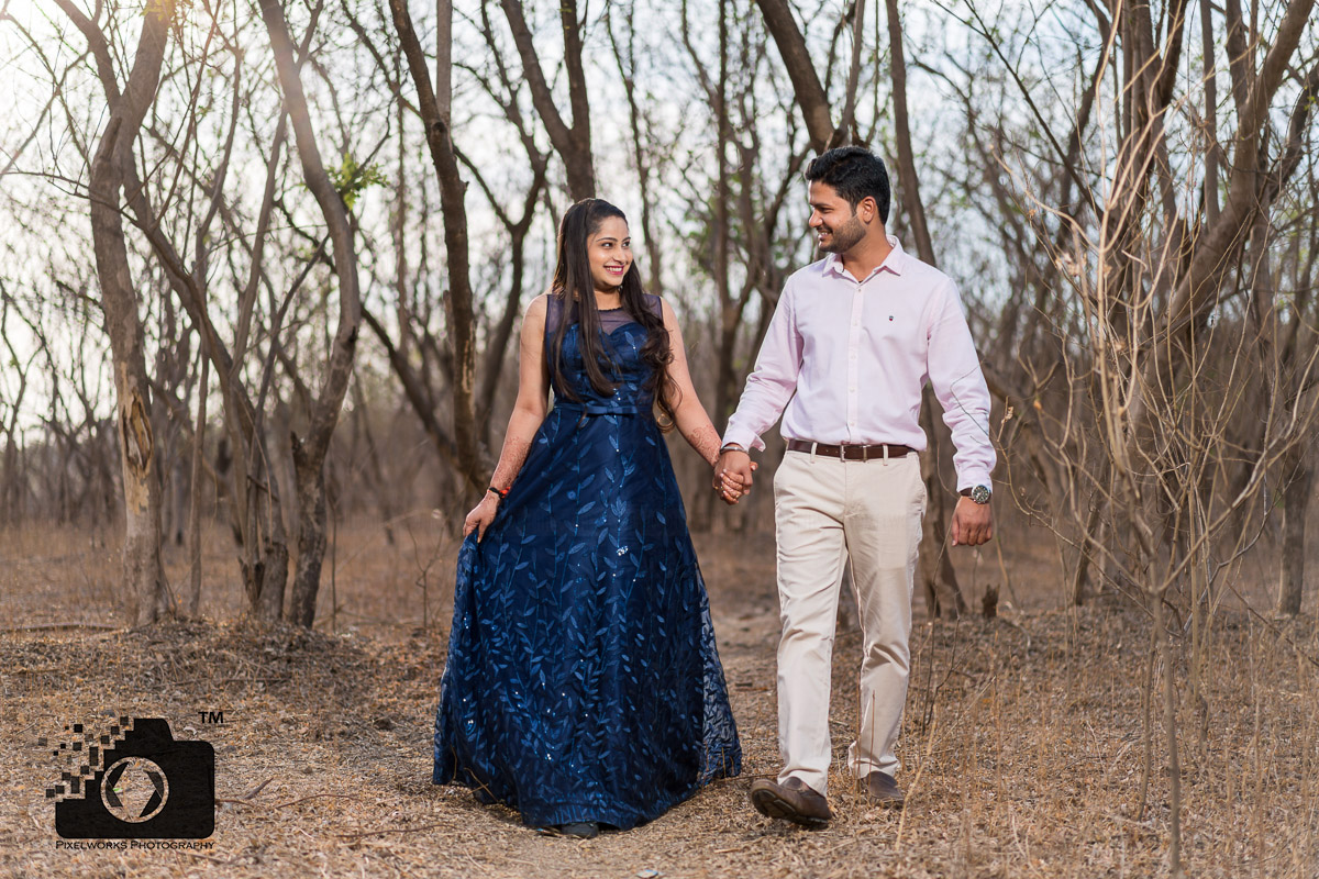 forest pre wedding shoot walk