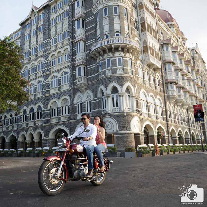 Pre Wedding Shoot Poses bike rides