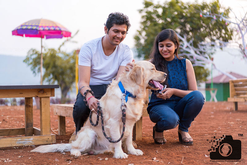 Pre Wedding Shoot Poses with pets