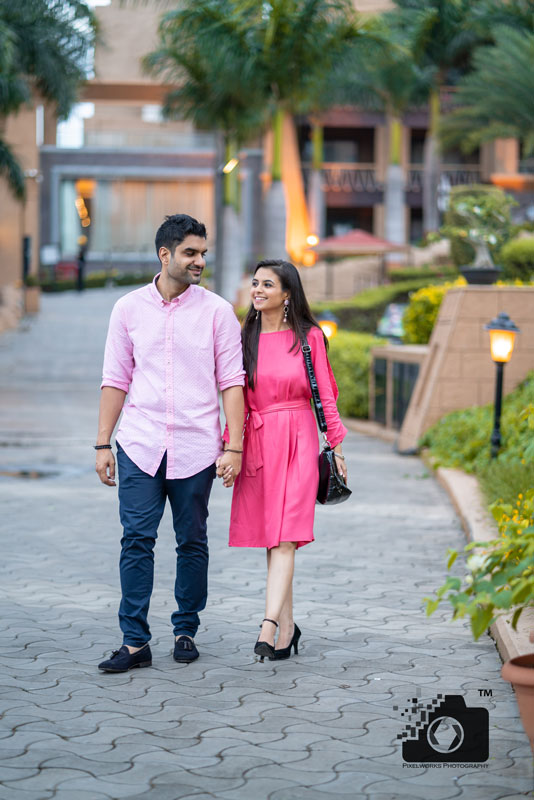 Pre wedding shoot at corinthians Casual walk