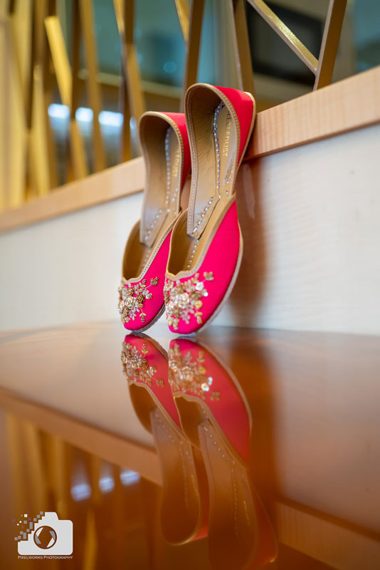 wedding at Hyatt Regency shoe