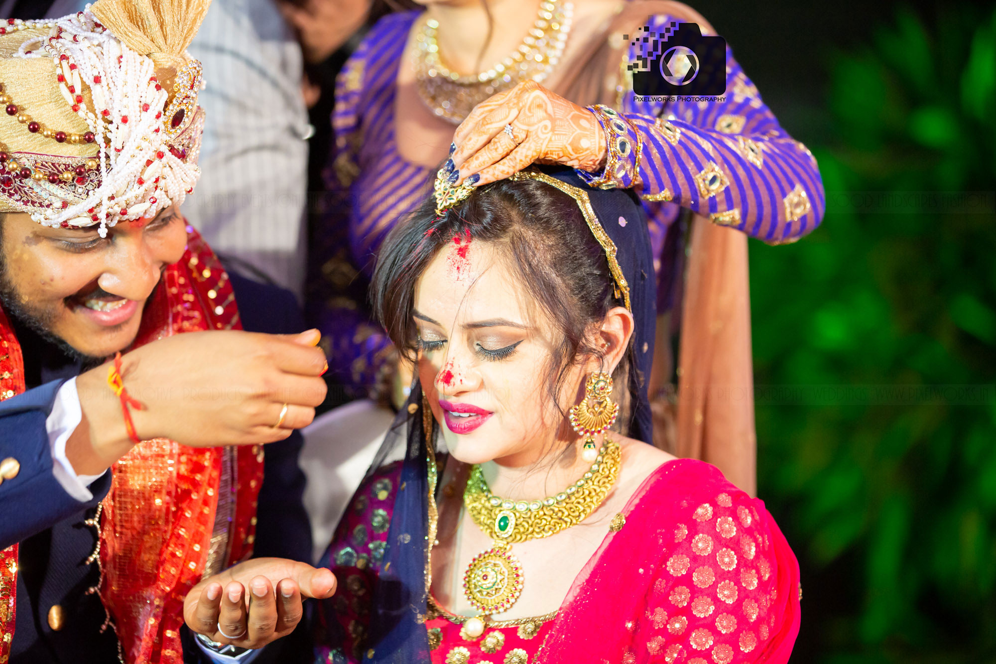 wedding Photograoher in Wakad bride and sindoor