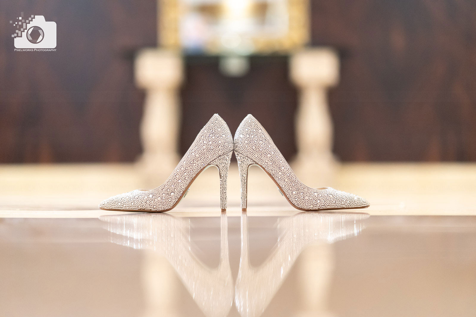 wedding photography bridal shoes