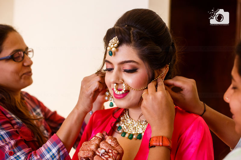 wedding Photograoher in Wakad happy bride